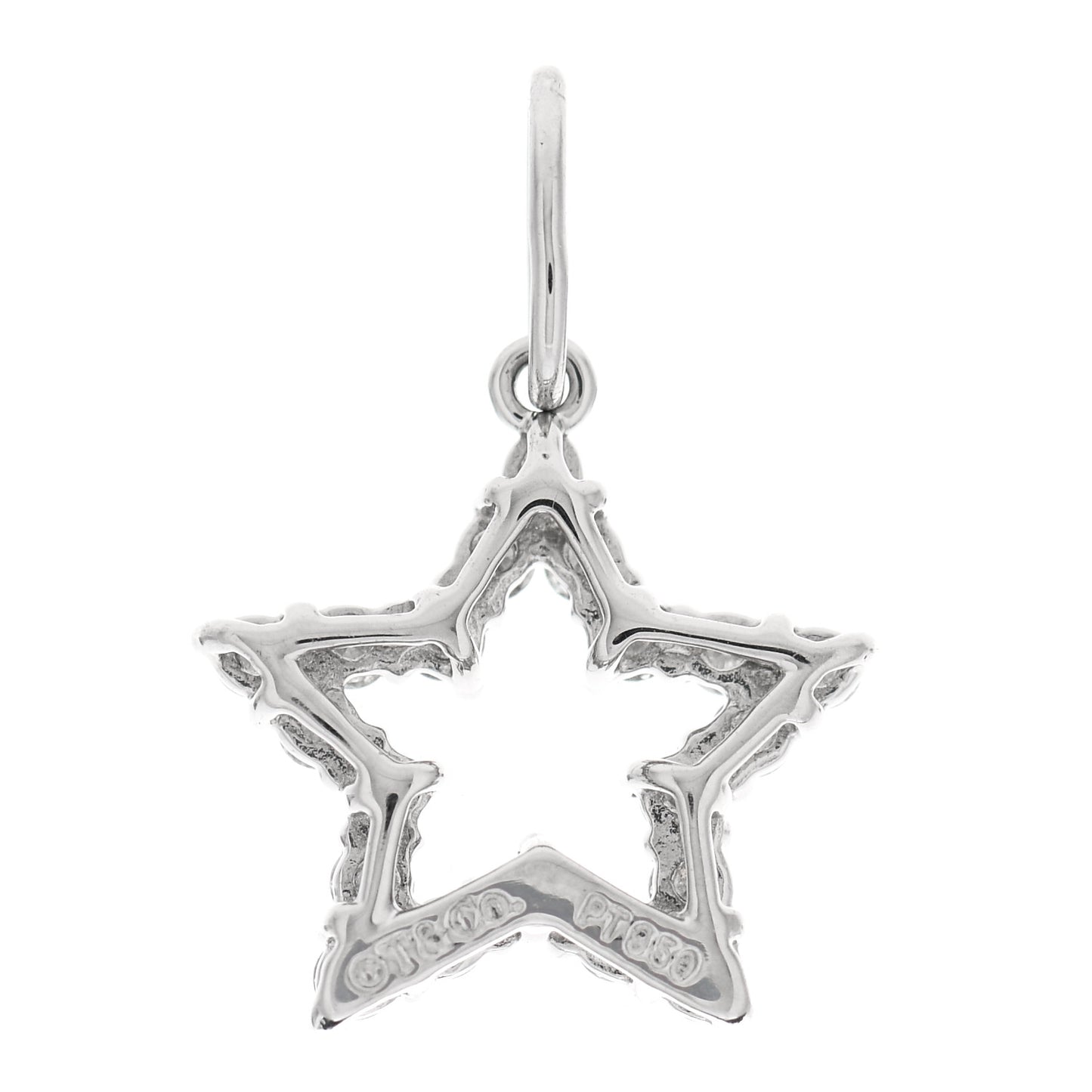 Platinum Diamond Star Charm