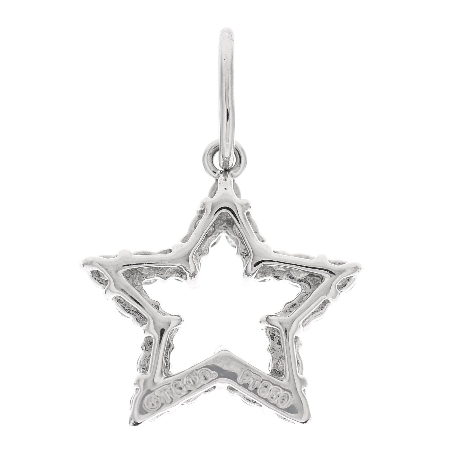 Tiffany Platinum Diamond Star Charm 3 of 4