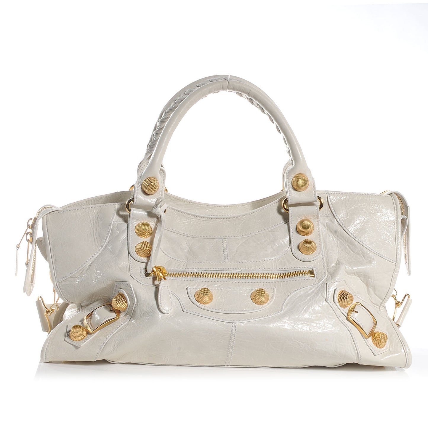 Agneau Giant 21 Gold Hardware Part Time White