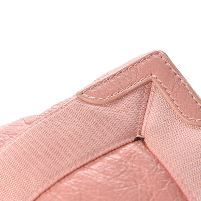 Balenciaga Agneau Stadio Ruban Viscose Navy Cabas XS Rose Ballerine 13 of 14