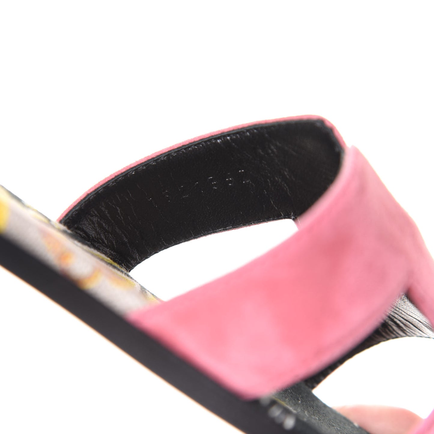 Suede Goatskin Oran Sandals 38.5 Rose De Venice