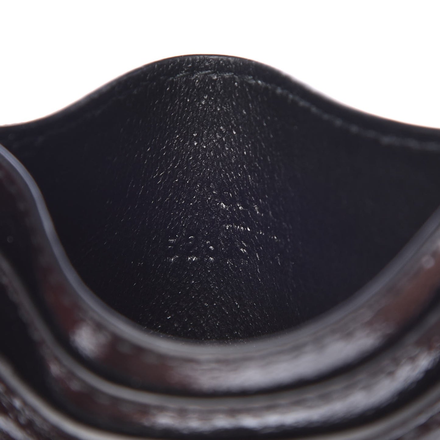Suede Patent Web GG Ophidia Card Holder Black