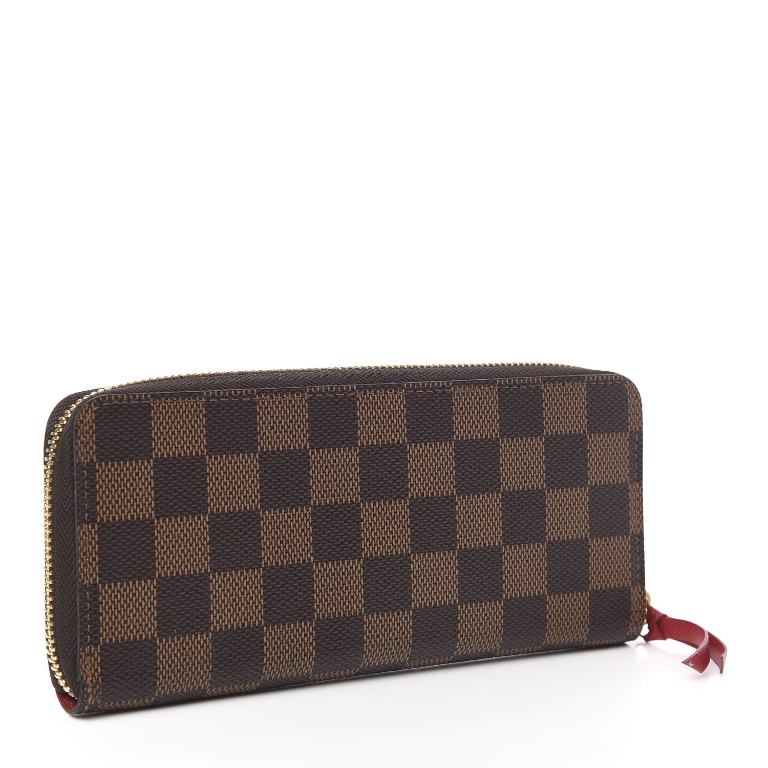 Louis Vuitton Damier Ebene Clemence Wallet Cherry 3 of 7