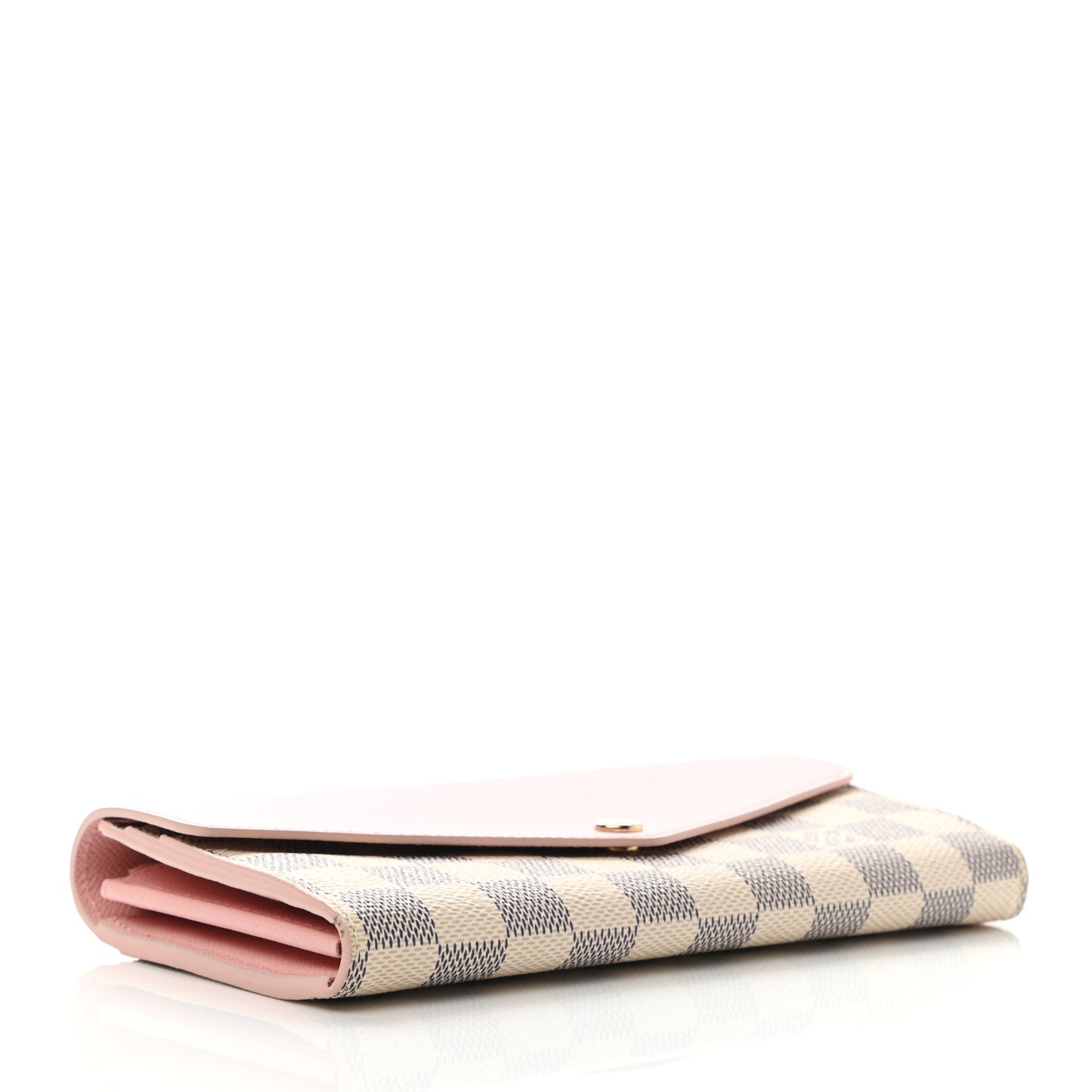 Damier Azur Sarah Wallet NM Rose Ballerine