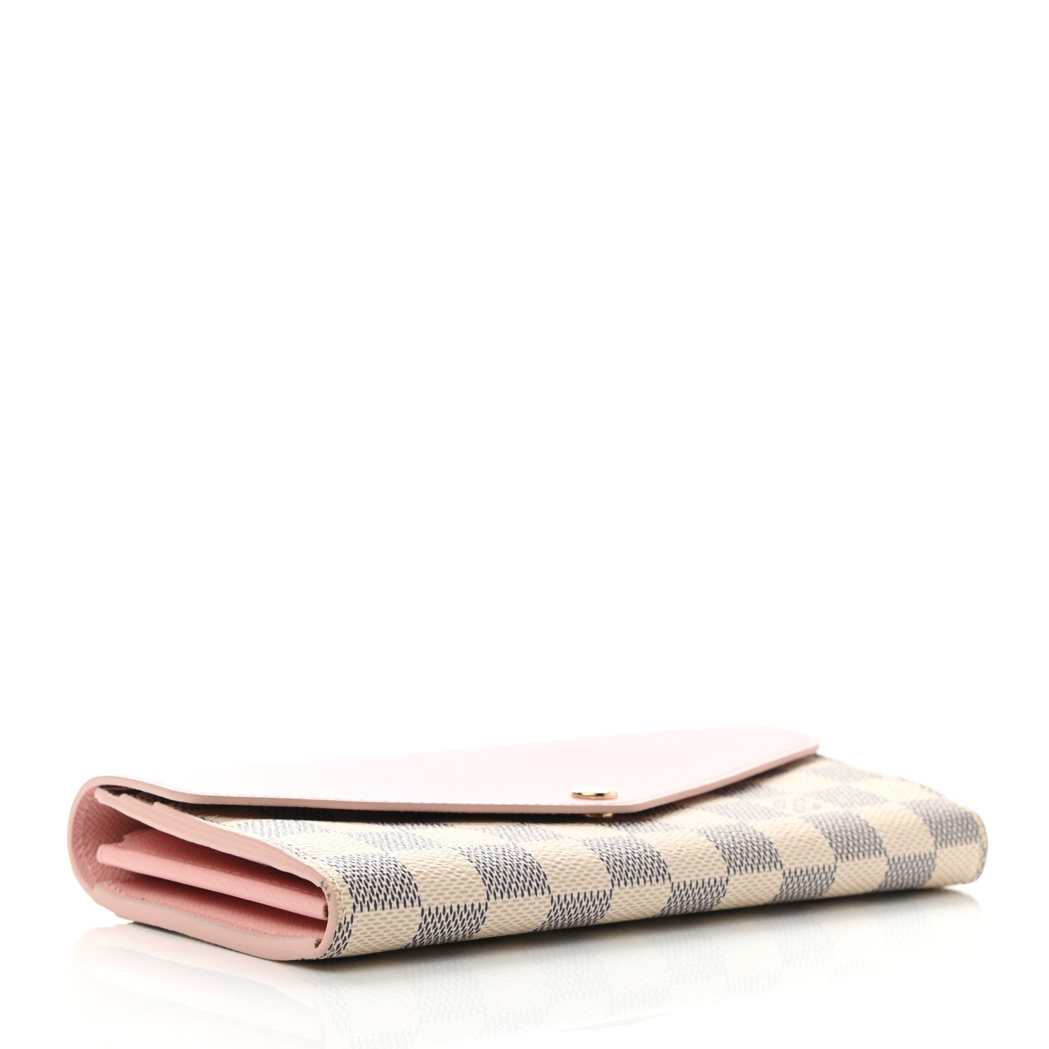 Louis Vuitton Damier Azur Sarah Wallet NM Rose Ballerine 4 of 7