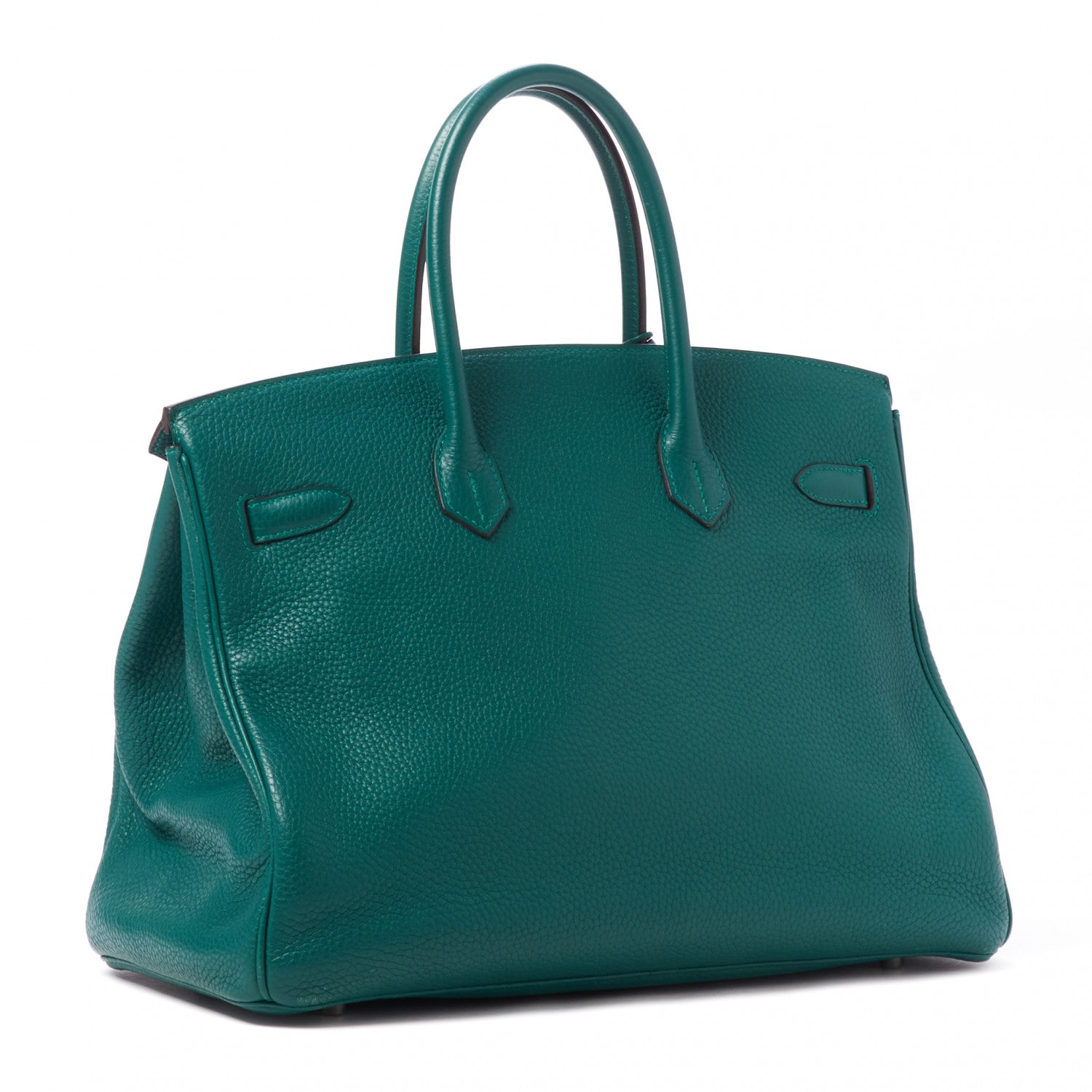 Hermes Taurillon Clemence Birkin 35 Malachite 2 of 30