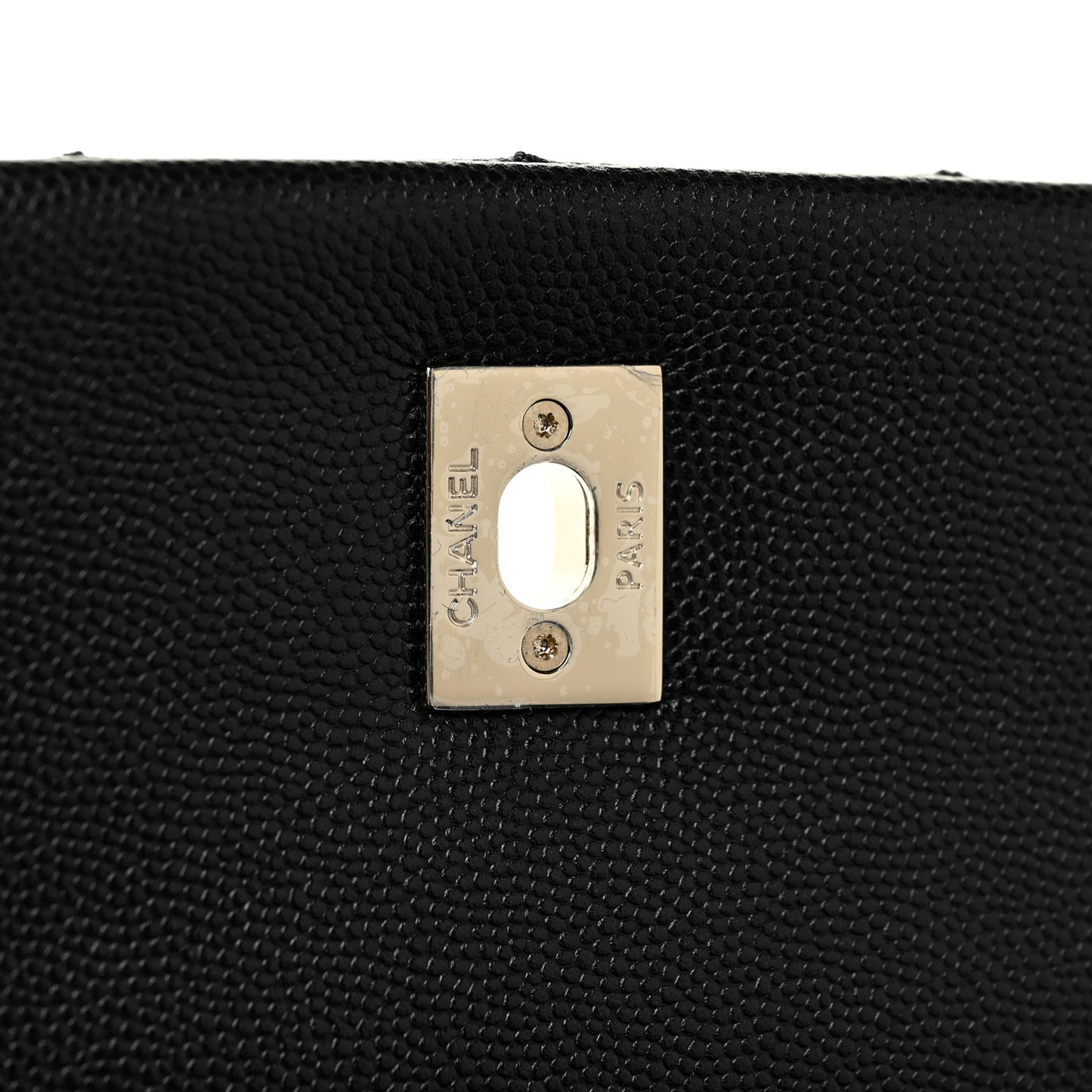 Caviar Quilted Medium Coco Handle Flap Black