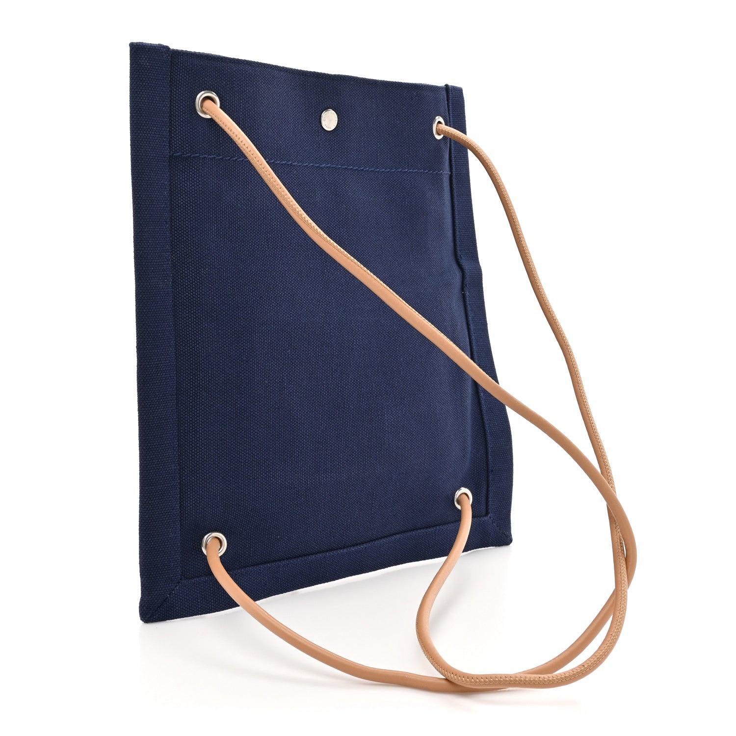Saint Laurent Linen Calfskin Rive Gauche Backpack Blue Rouge Eros 3 of 11