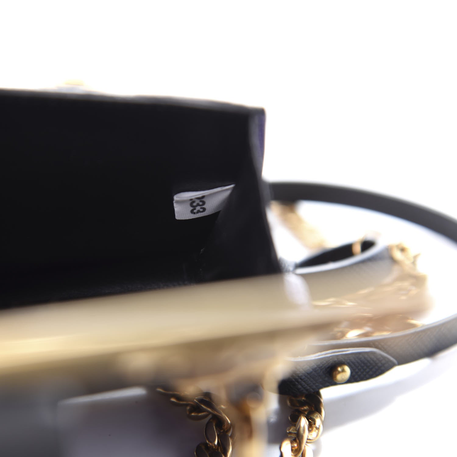 Prada Saffiano Astrology Mini Cahier Bag Viola Black 10 of 12