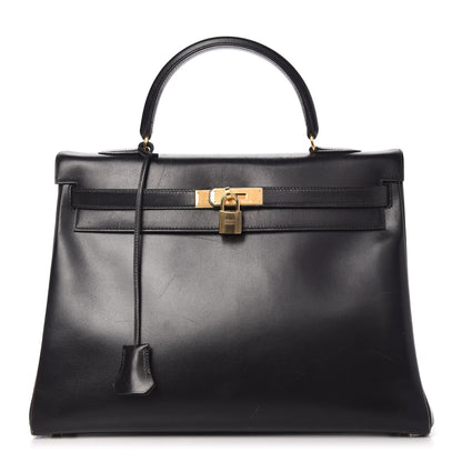 Hermes Box Kelly Retourne 35 Black 1 of 12