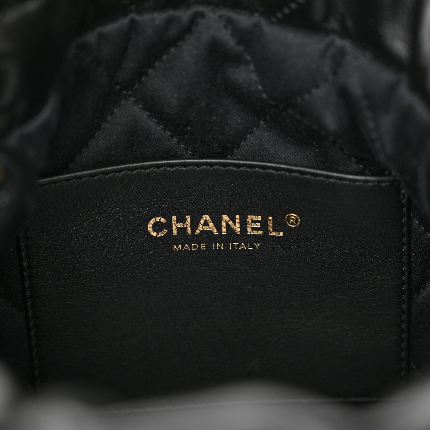 Chanel Shiny Calfskin Quilted Mini Chanel 22 Black 6 of 10