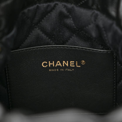 Chanel Shiny Calfskin Quilted Mini Chanel 22 Black 6 of 10