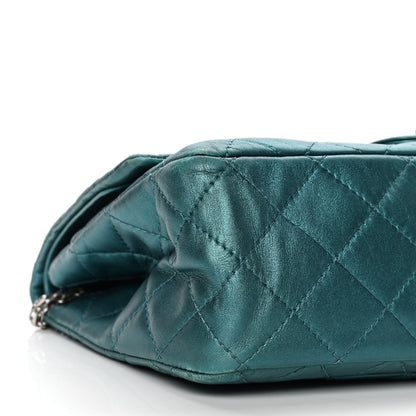 Chanel Metallic Calfskin Quilted 2.55 Reissue 226 Flap Turquoise 8 of 9