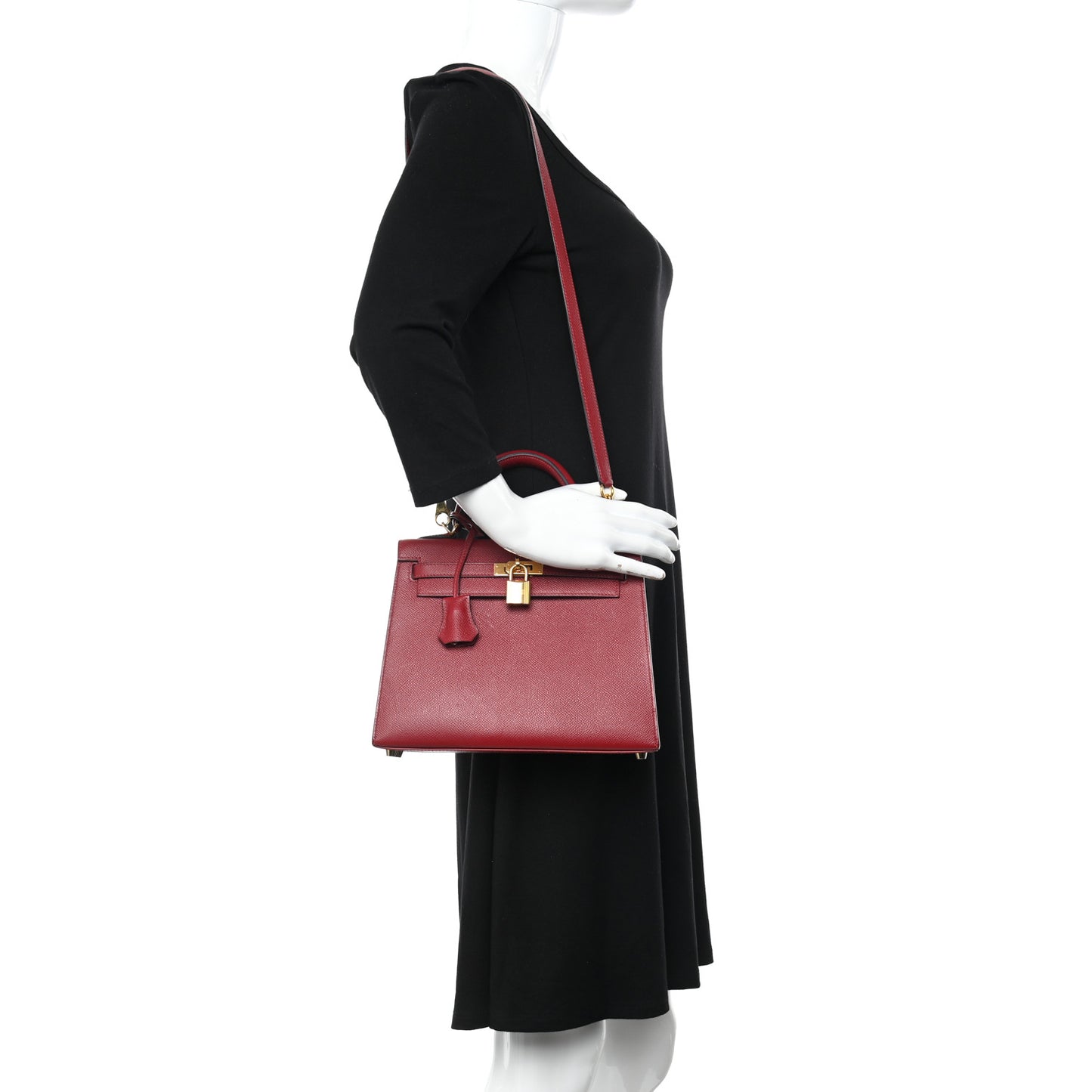 Epsom Kelly Sellier 25 Rouge Grenat