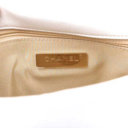 Chanel Goatskin Quilted Medium 19 Flap White 8 of 11