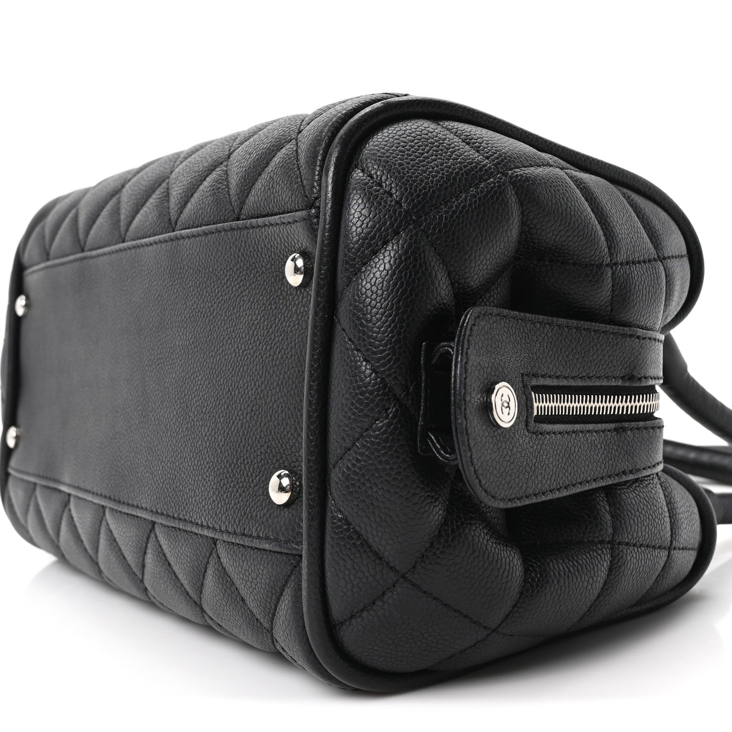 Chanel Caviar Quilted Timeless Bowler Black 10 of 10
