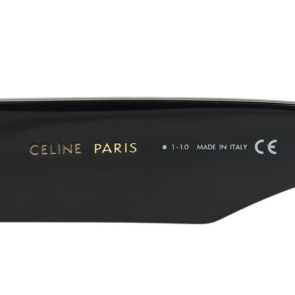 Celine Acetate Flat Top Rectangular Sunglasses CL400921 Black 5 of 10