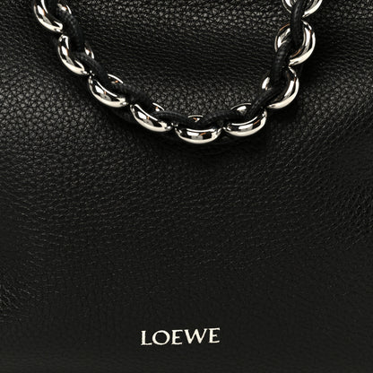 Loewe Mellow Nappa Medium Donut Chain Flamenco Knot Purse Black 8 of 11