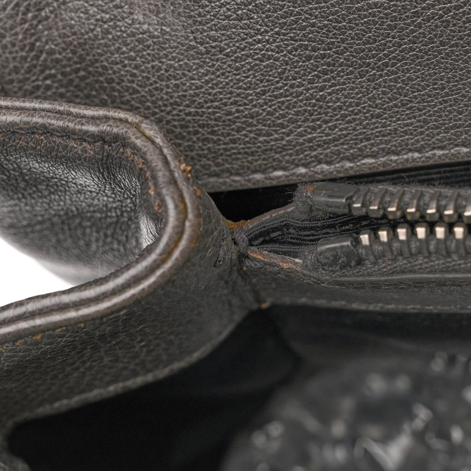 Saint Laurent Sheepskin Matelasse Chevron Monogram Large College Satchel Dark Anthracite 10 of 11