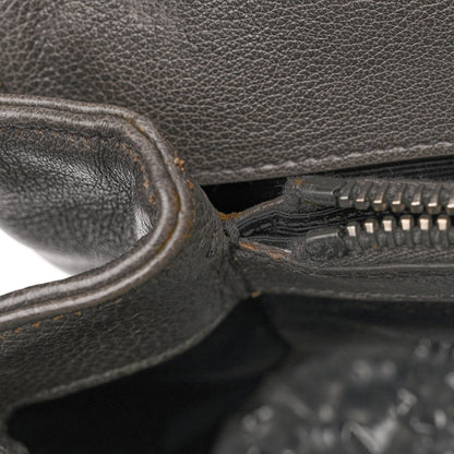 Saint Laurent Sheepskin Matelasse Chevron Monogram Large College Satchel Dark Anthracite 10 of 11