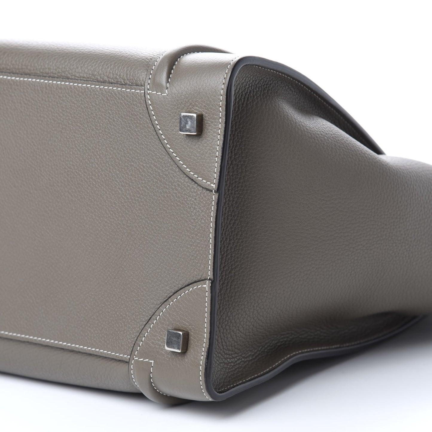 Drummed Calfskin Mini Luggage Souris