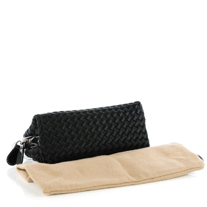 Bottega Veneta Silk Intrecciato Cosmetic Case Nero Black 4 of 8