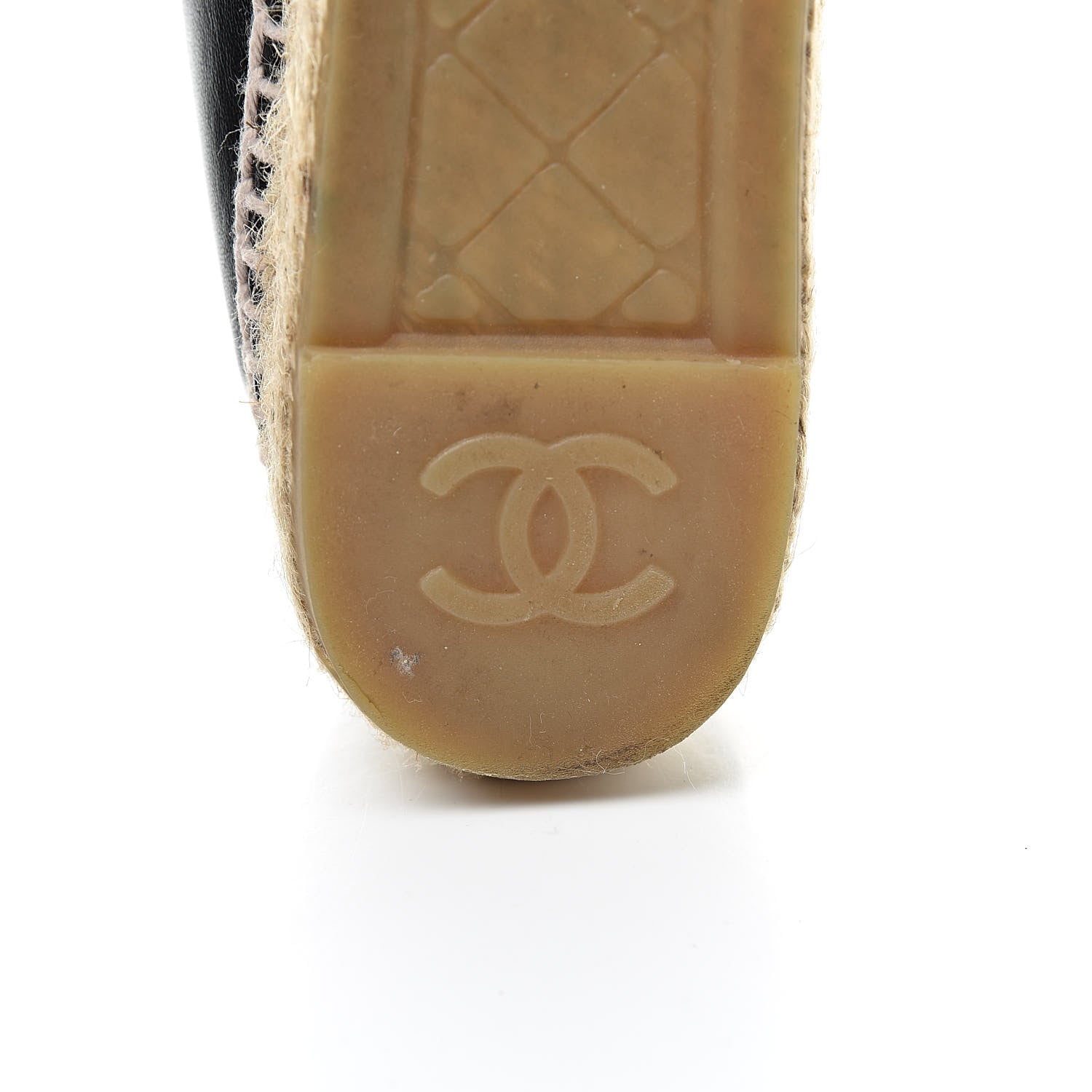 Chanel Lambskin CC Espadrilles 37 Black 8 of 12