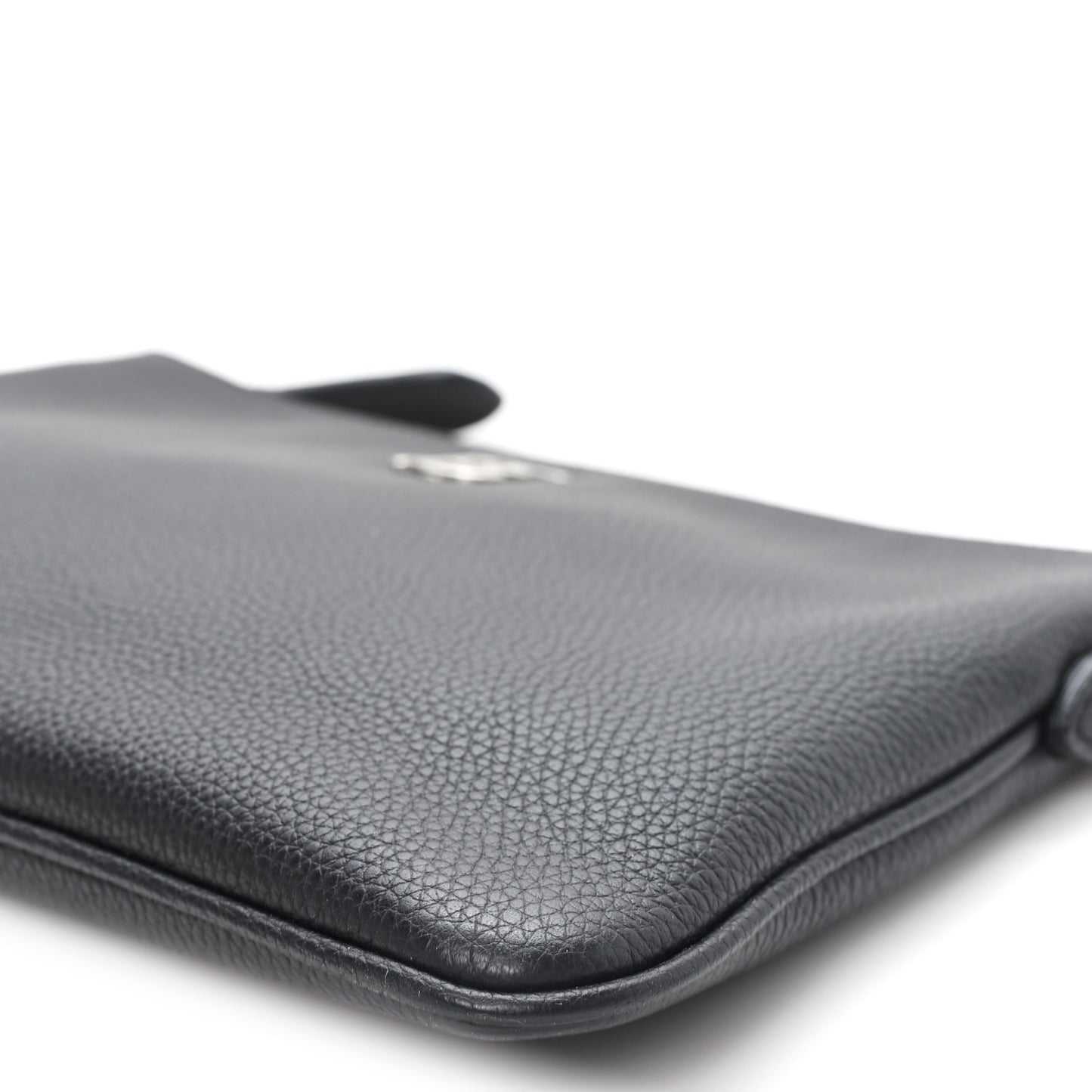 Grained Calfskin Peyton TB Crossbody Bag Black