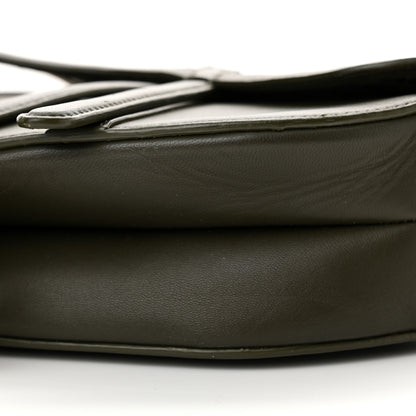 Christian Dior Smooth Calfskin Braided Saddle Bag Dark Green 10 of 13