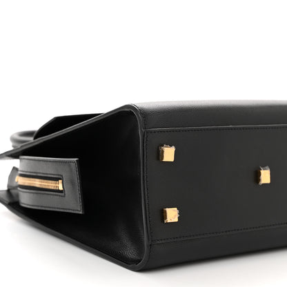 Saint Laurent Grain De Poudre Small Uptown Tote Black 9 of 10