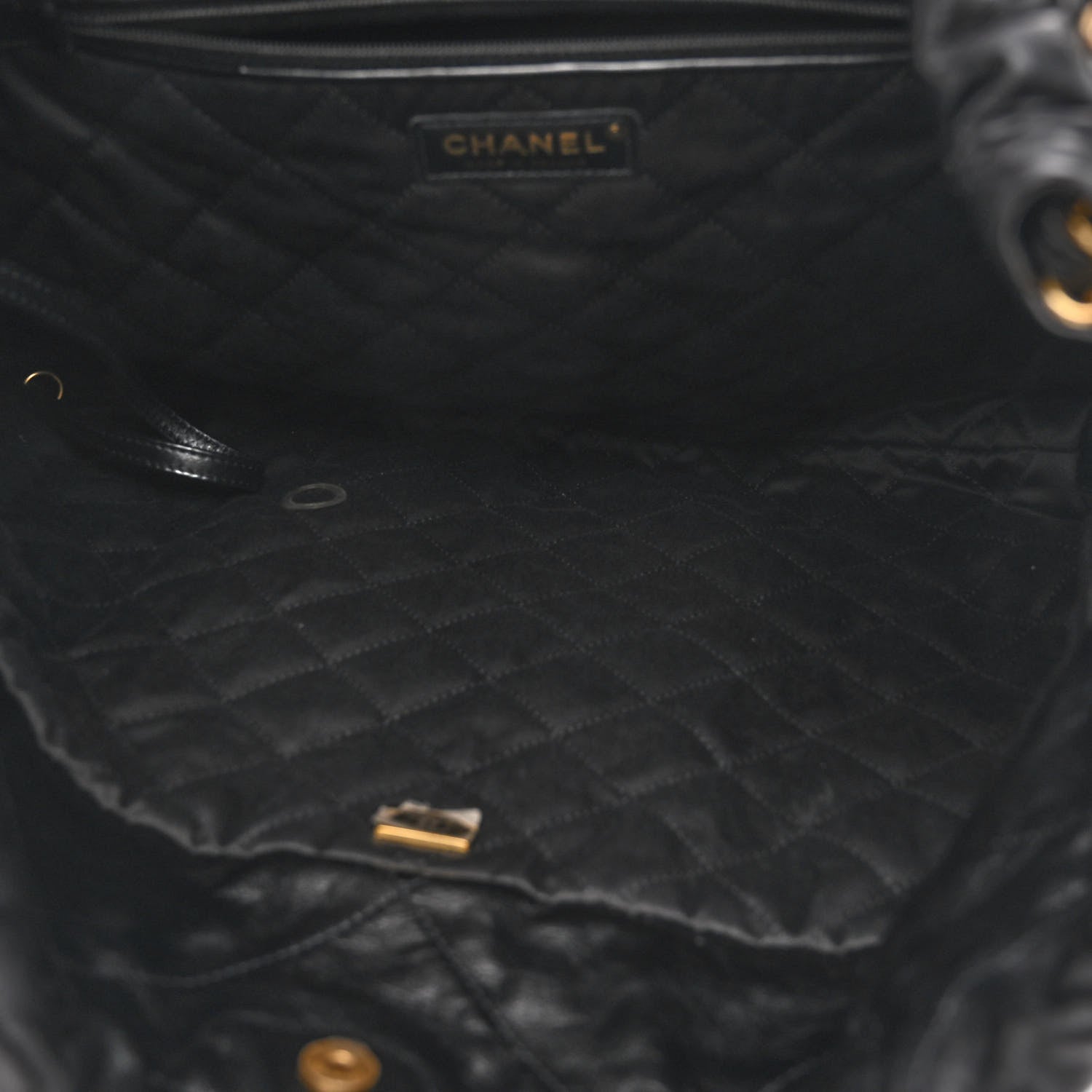 Chanel Shiny Calfskin Quilted Chanel 22 Black 6 of 11
