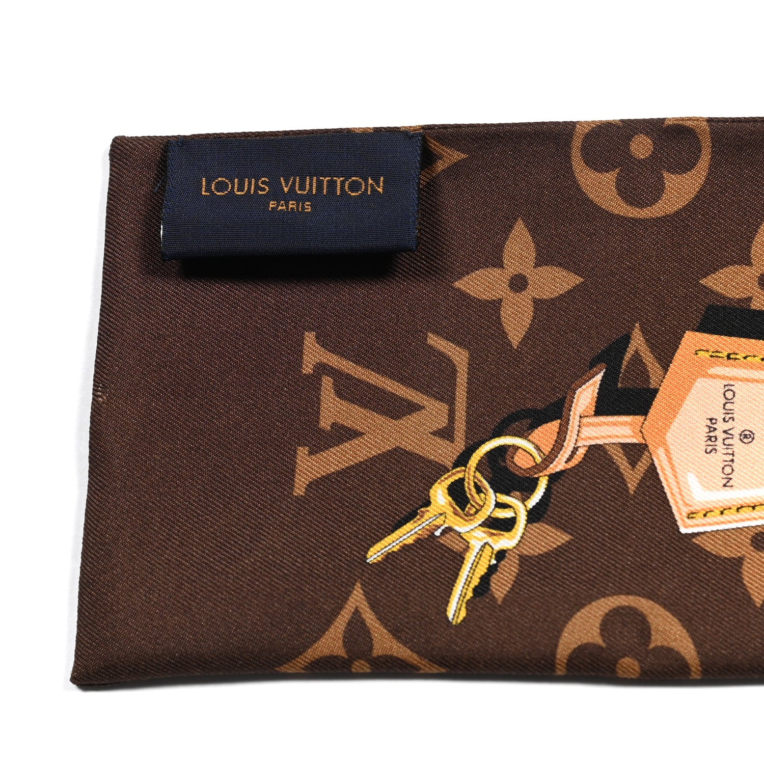 Louis Vuitton Silk Monogram Confidential Bandeau Brown 2 of 3