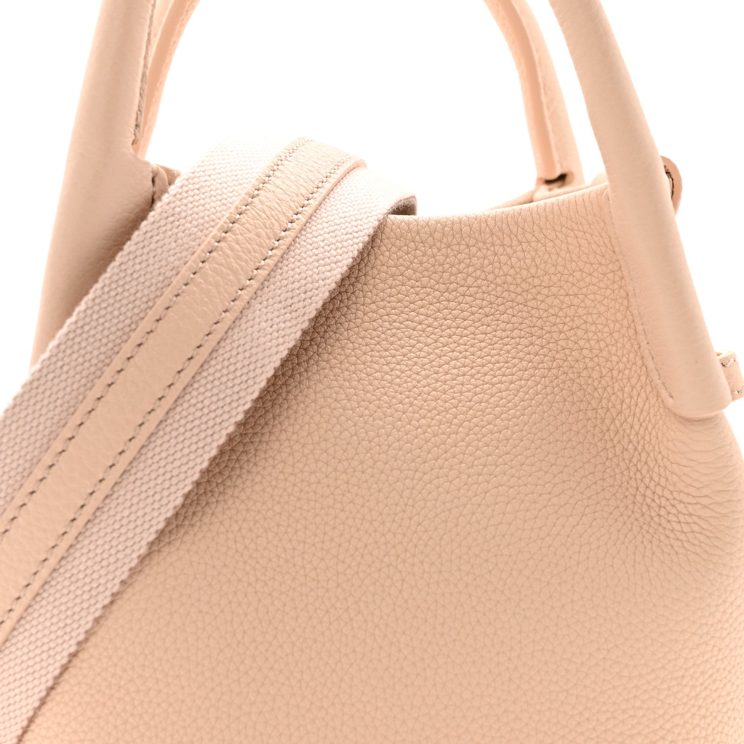 Loro Piana Grained Calfskin Micro Bale Bag Creamed Honey Sun Gold 8 of 11