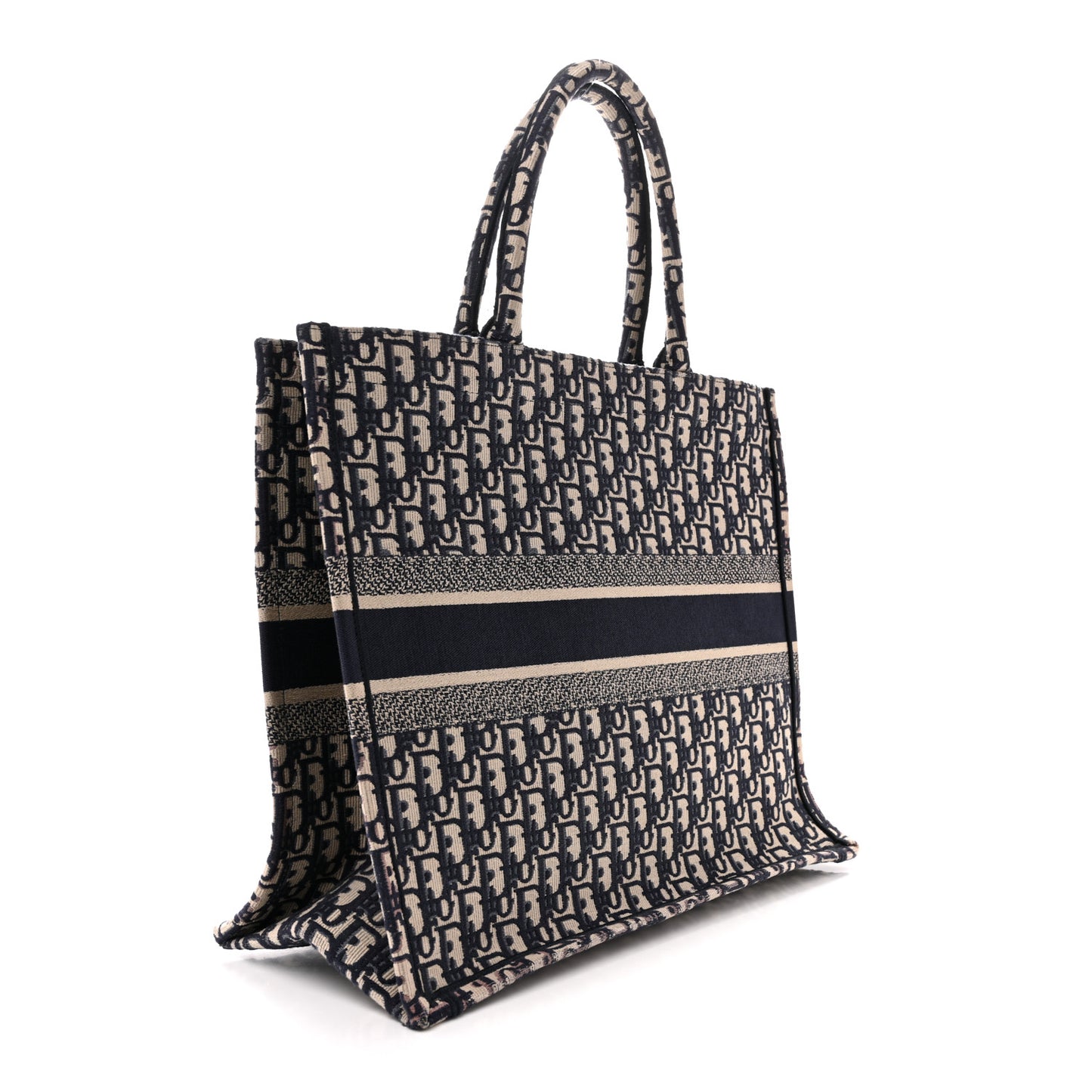 Oblique Large Book Tote Blue Multicolor