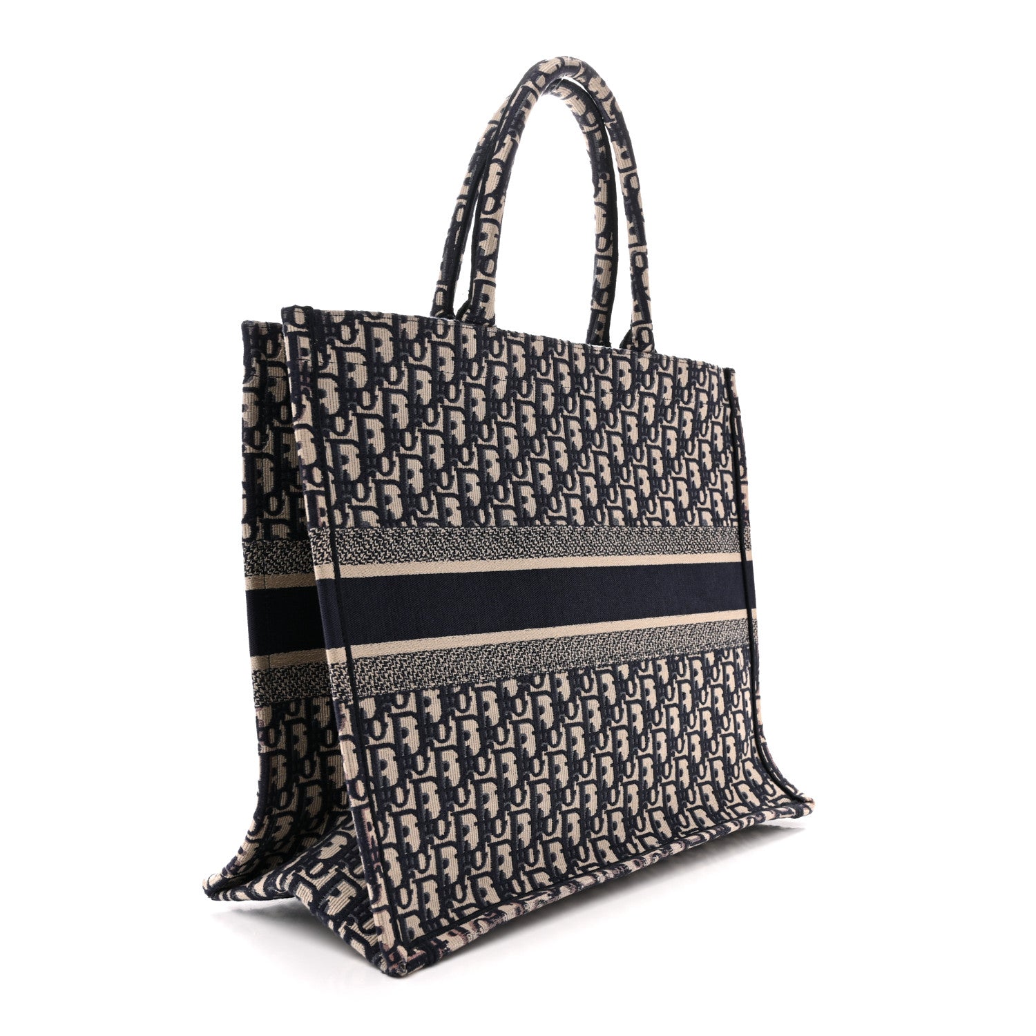 Christian Dior Oblique Large Book Tote Blue Multicolor 3 of 14
