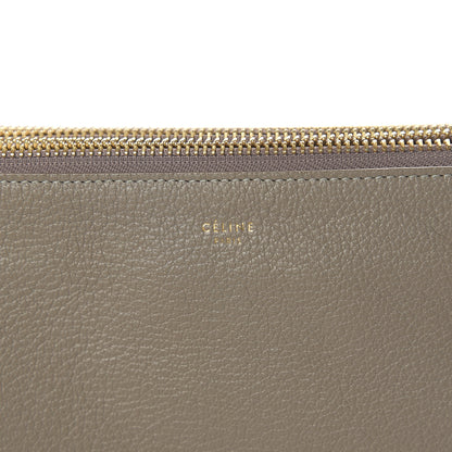 Celine Lambskin Large Trio Crossbody Bag Smoke 6 of 9