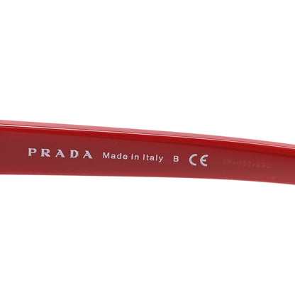 Prada Acetate Geometric Sunglasses SPR 08X Red 6 of 7