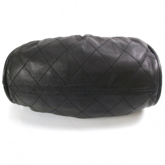 Chanel Leather Quilted Bowler Black 4 of 10