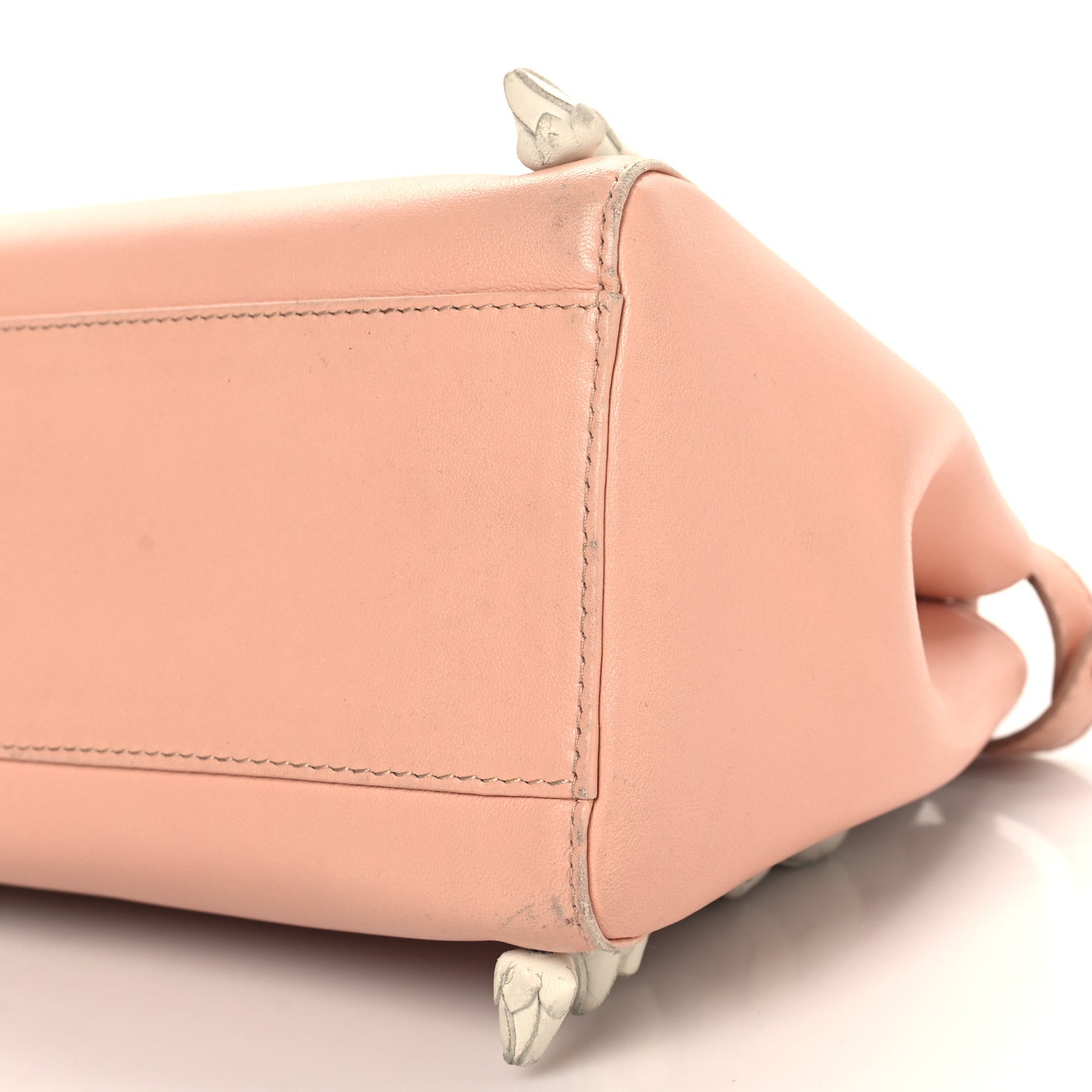 Nappa Rosebud Mini Peekaboo Iconic Satchel Baby Pink