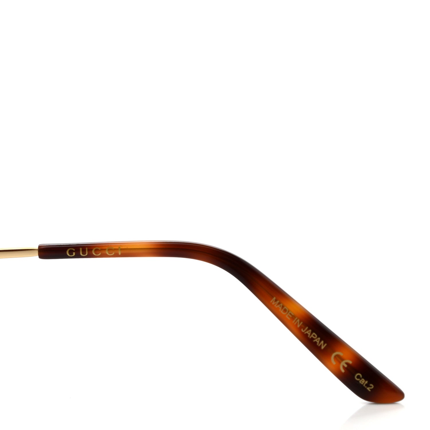 Gucci Aviator Sunglasses GG0432S Gold 7 of 9