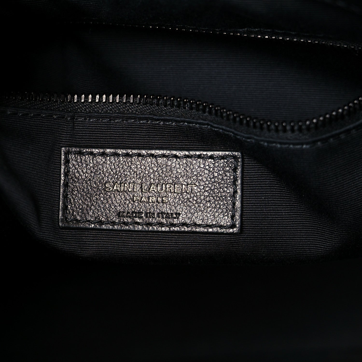 Saint Laurent Calfskin Crocodile Embossed Monogram Medium Niki Shopping Bag Black 6 of 10