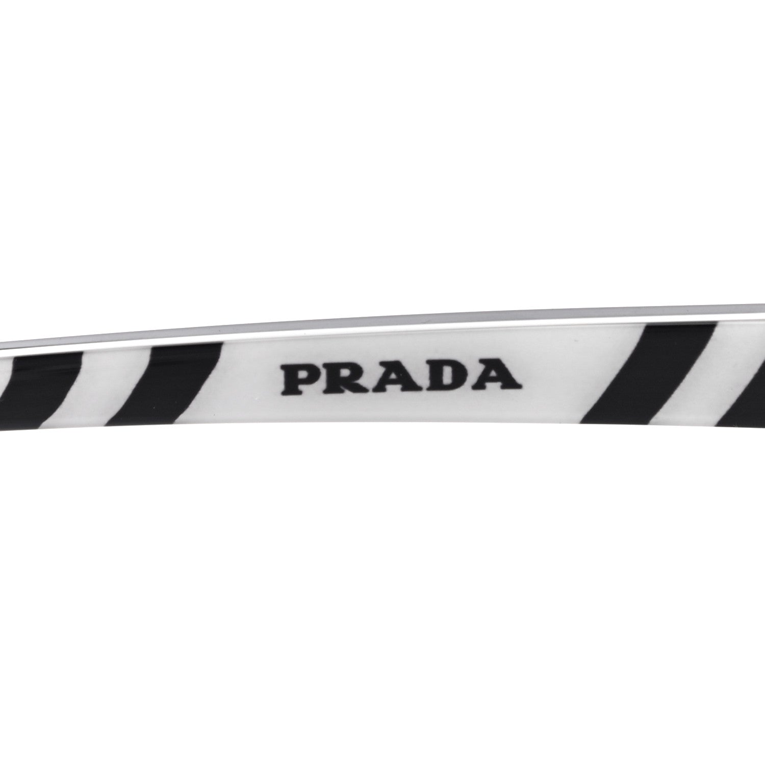 Prada Disguise Sunglasses SPR 04V Black White 7 of 8