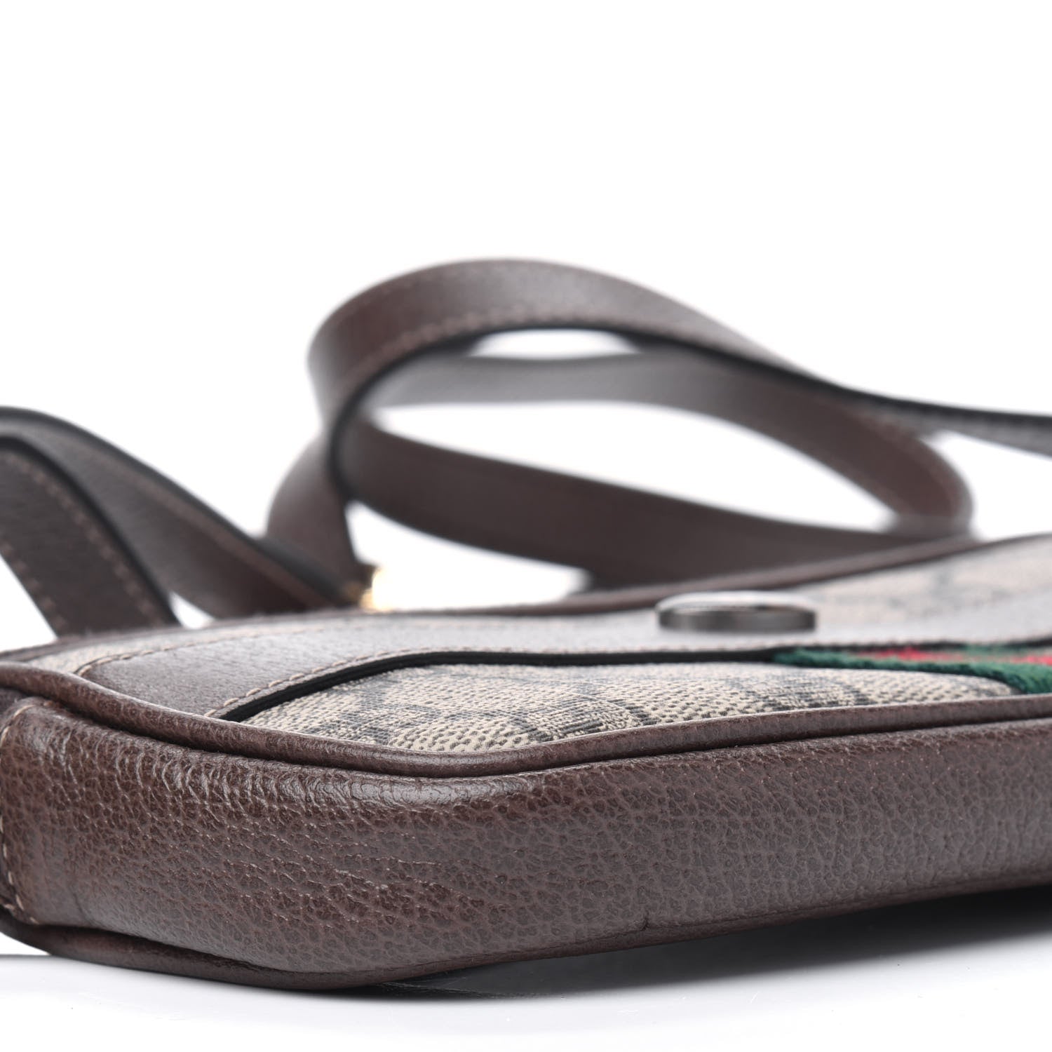 Gucci GG Supreme Monogram Web Mini Ophidia GG Bag Brown 7 of 11