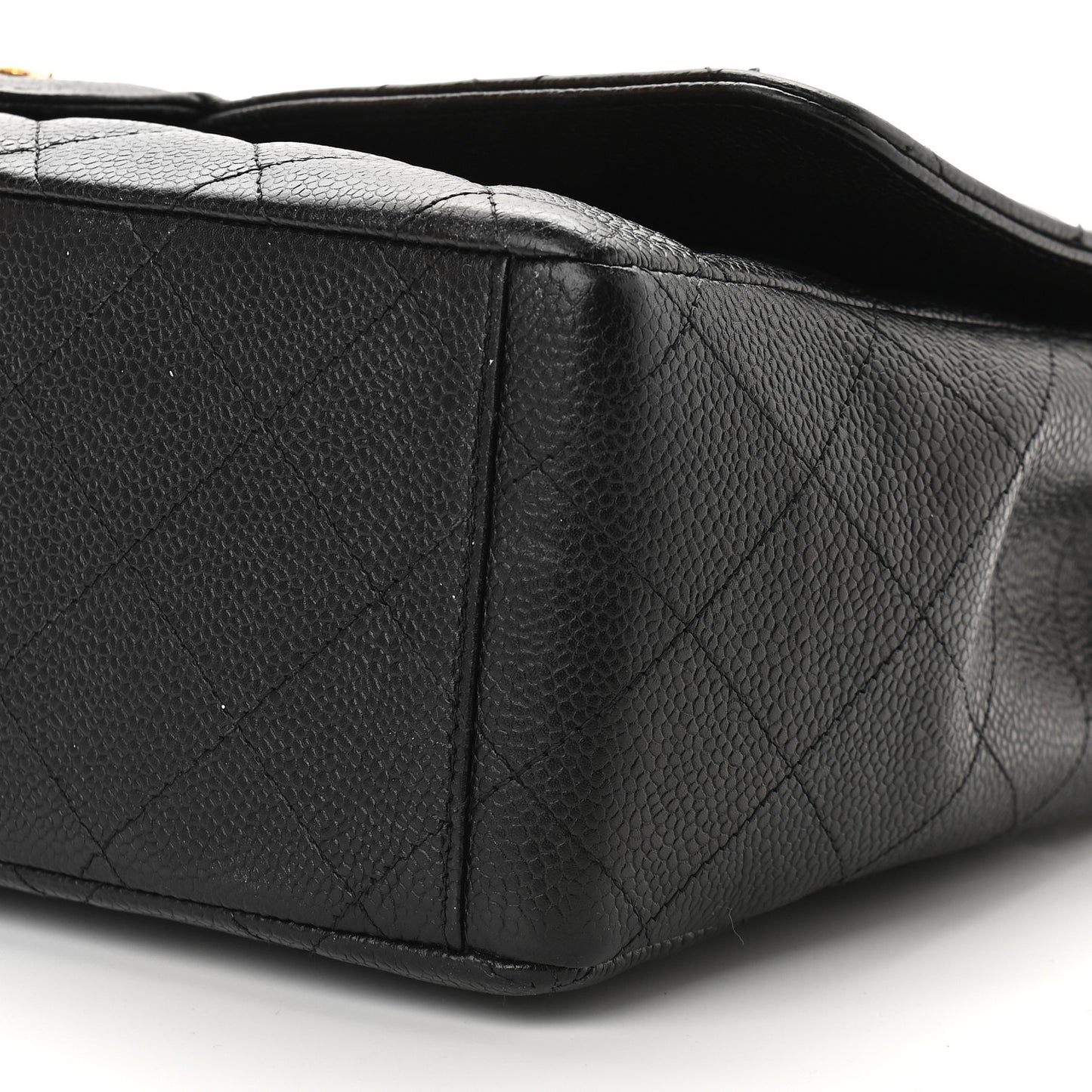 Caviar Quilted Maxi Single Flap Black