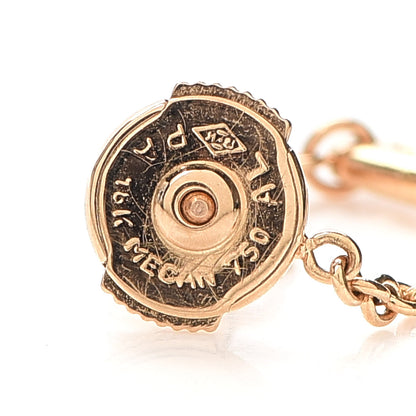 Hermes 18K Rose Gold TPM Chaine D'Ancre Punk Earrings 4 of 5