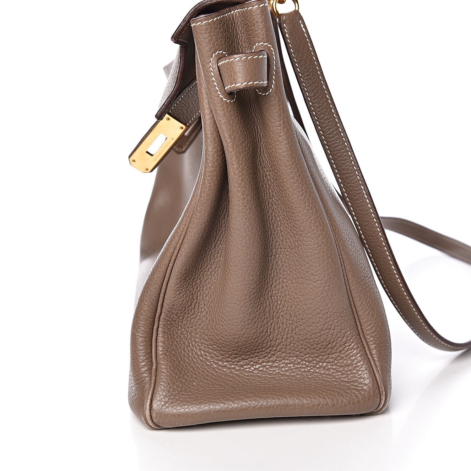 Hermes Taurillon Clemence Kelly Retourne 35 Etoupe 20 of 22