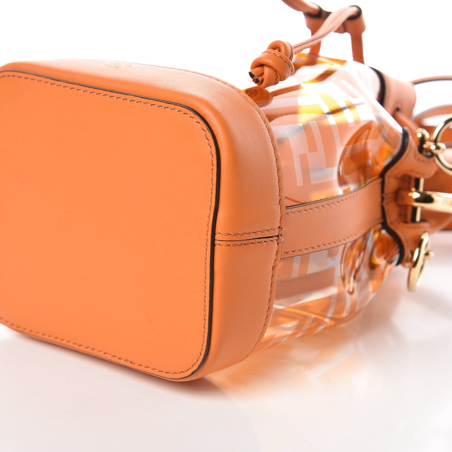 Fendi TPU FF Vitello Grace F is Fendi Mini Mon Tresor Bucket Bag Aranciata 7 of 10