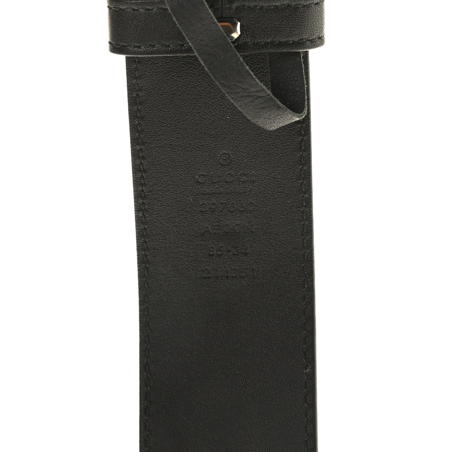 Gucci Moon Calfskin Nickel Double G 40mm Belt 85 34 Black 4 of 4