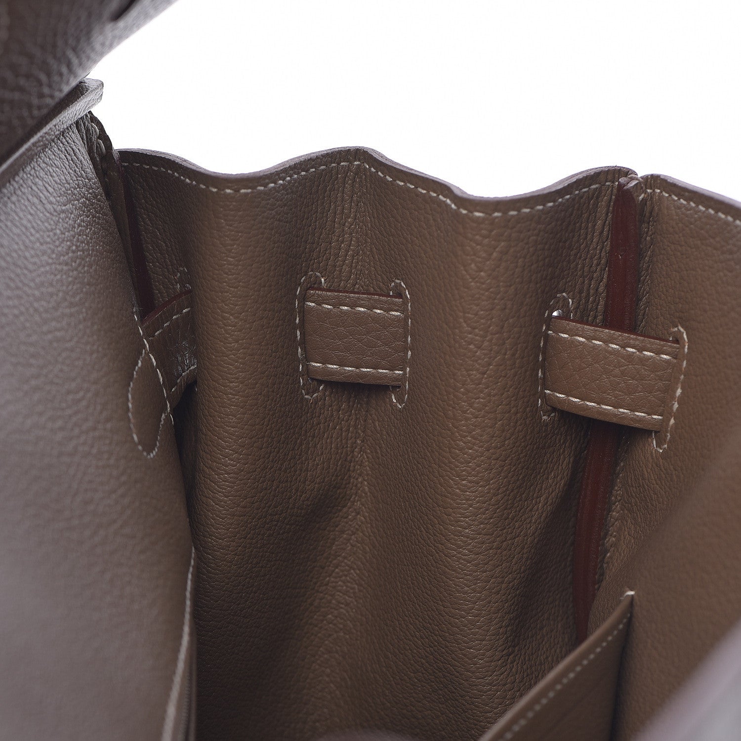 Hermes Taurillon Clemence Birkin 35 Etoupe 11 of 30