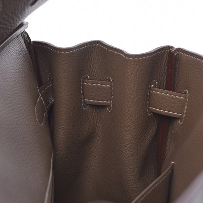 Hermes Taurillon Clemence Birkin 35 Etoupe 11 of 30